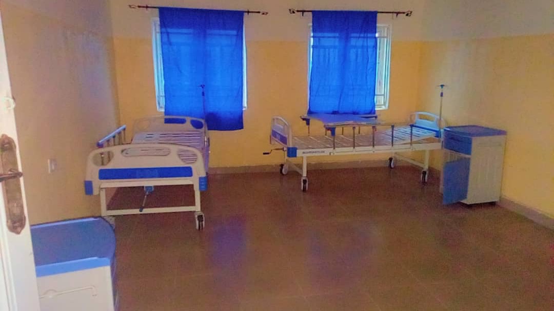 St Johns Medical Centre Private Room Blue Curtains